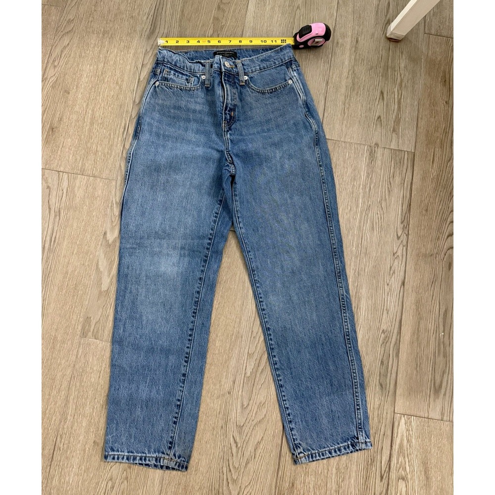 Banana Republic Womens 28 High Rise Straight Leg Blue Medium Wash Denim Jeans